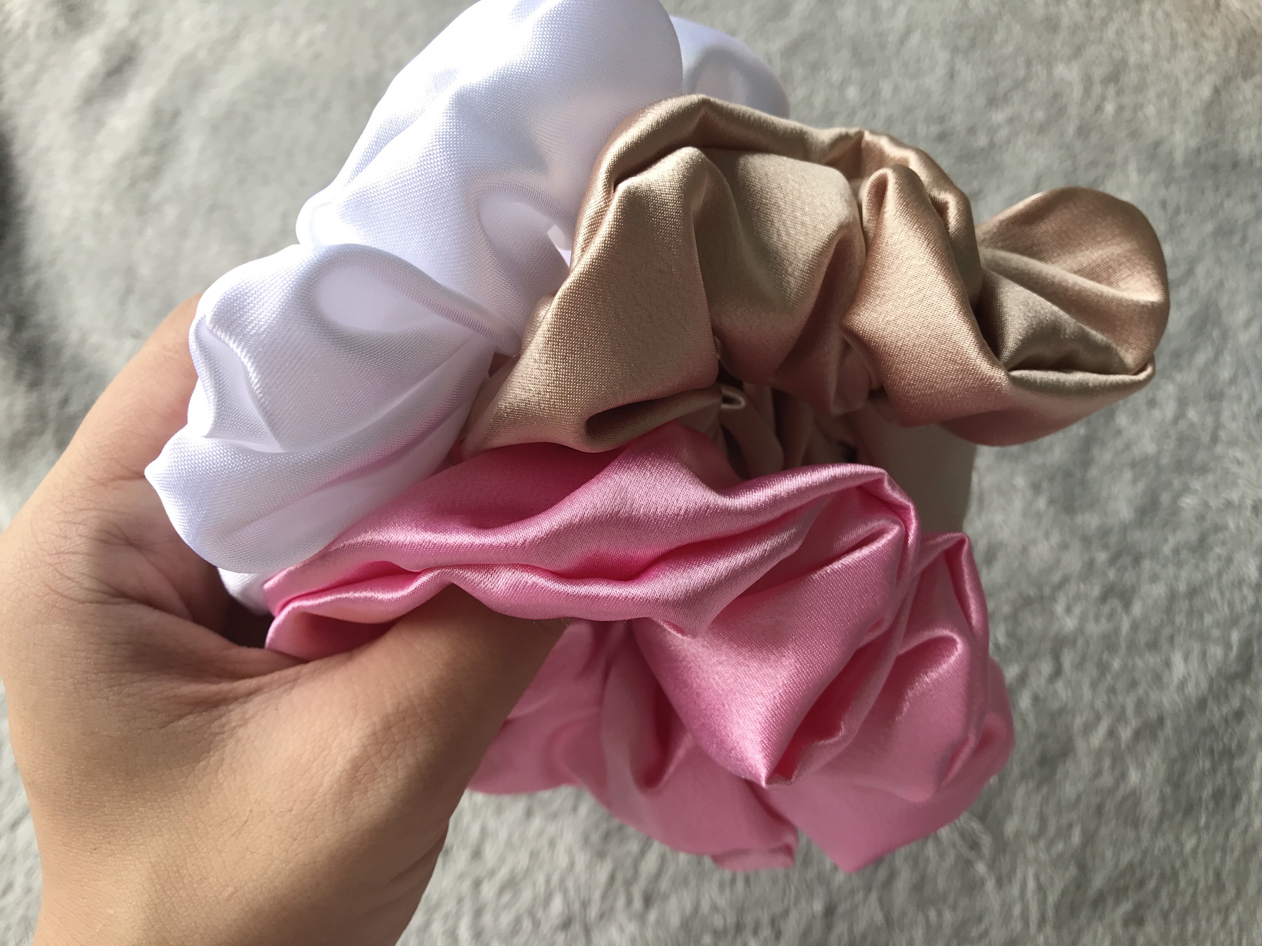[HCM]Dây Cột Tóc Vải Scrunchies Voan Xinh Xắn