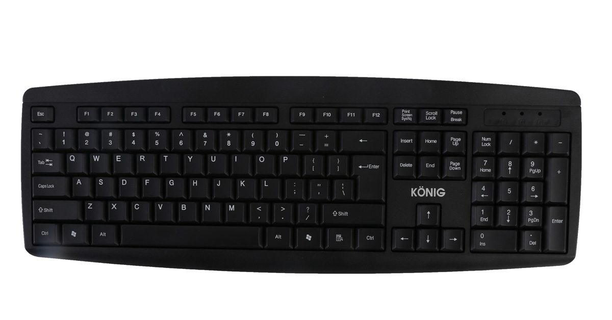 Bàn Phím Có Dây Konig KB318 (Đen)