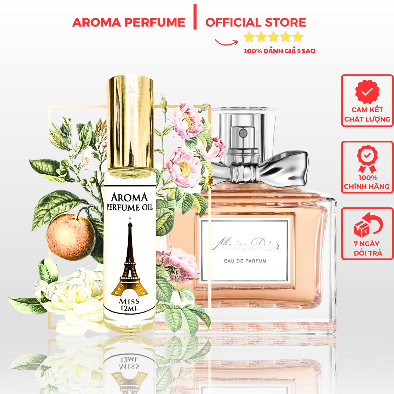 Nước Hoa Pháp Aroma Miss Nữ Tính Cao Cấp