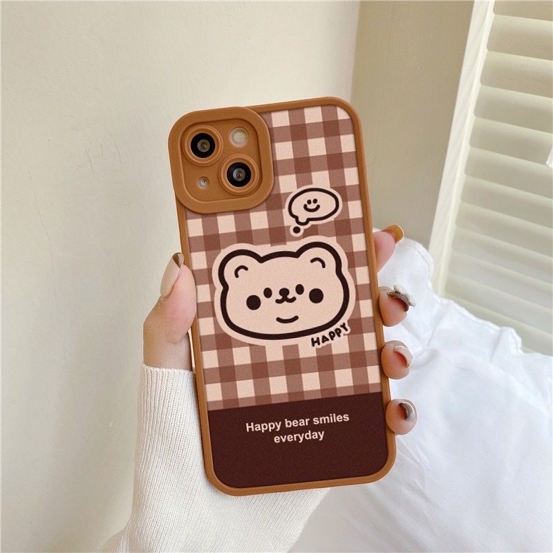 Ốp Lưng IPhone BEAR Cạnh Vuông Bảo Vệ Camera [bear]
