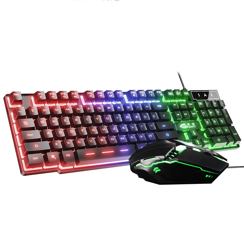 Tốt chọn （gesobyte）kb860 bàn phím bàn phím cảm giác cơ học bàn phím có dây bàn phím chơi game đèn nền cầu vồng bàn phím máy tính xách tay màu