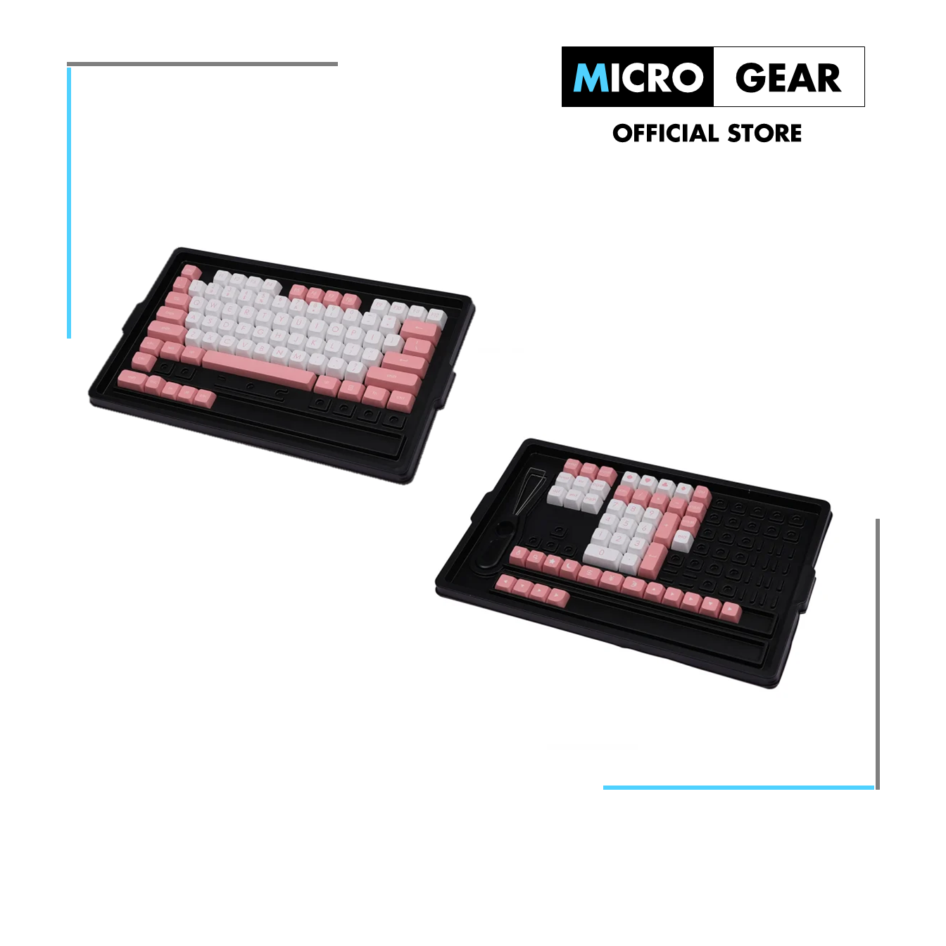 Bộ Keycap Ajazz Peace Kitty 129 phím (Chất liệu PBT / DoubleShot /JSA Profile/ ANSI Layout )