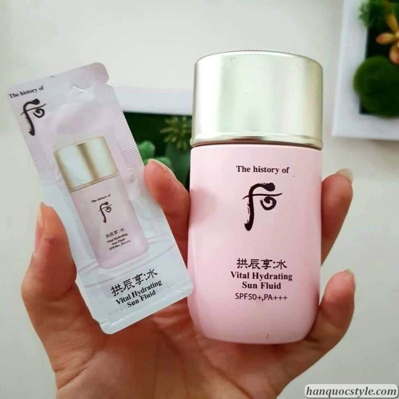 Sample Kem chống nắng whoo hồng