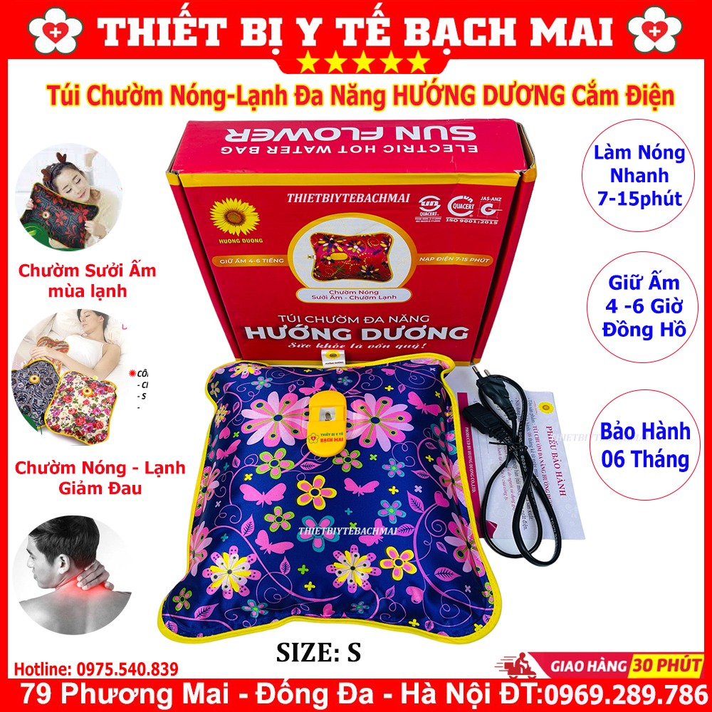 Túi Chườm Nóng Lạnh Đa Năng Hướng Dương Cắm Điện Các Size To, Trung, Nhỏ