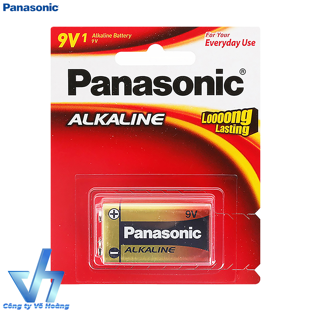 Pin vuông 9V kiềm chống chảy - Panasonic 9V Alkaline