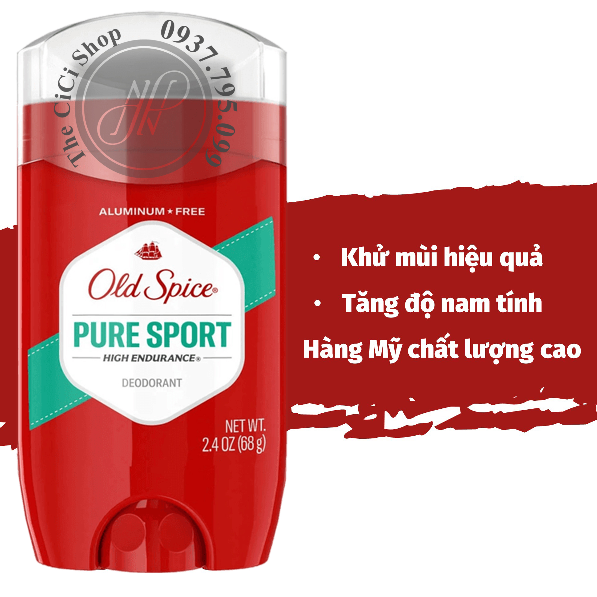 Lăn khử mùi nam Old Spice Pure Sport - Mỹ (Size lựa chọn)