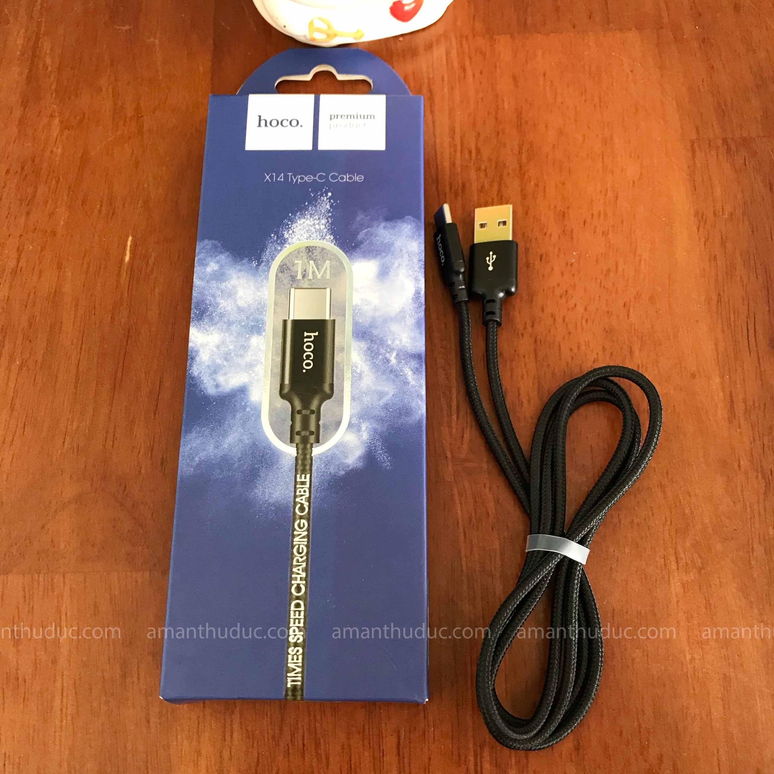 [HCM]Dây cáp sạc Hoco X14 Type C dài 1M