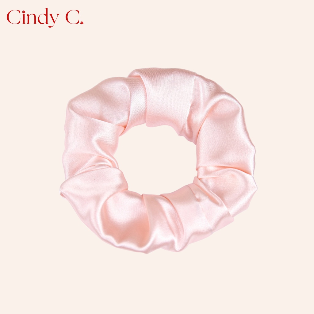 [Mã BMLTA50 giảm đến 50K đơn 99K] Dây buộc tóc scrunchies CINDY C Chất Liệu Lụa Cao Cấp kiểu dáng Basic S21846