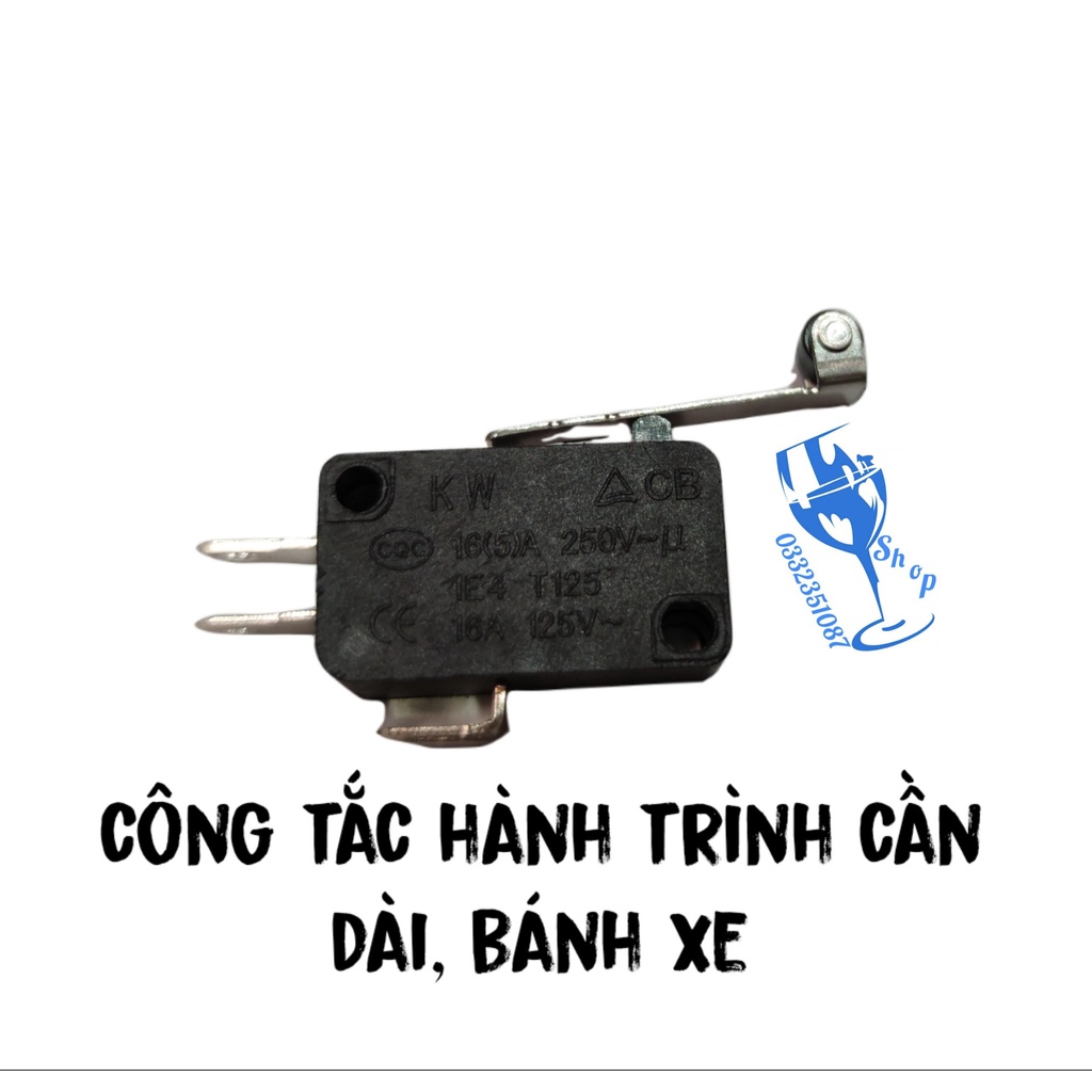 10 chiếc công tắc hành trình cần dài có bánh xe T125, công tắc micro switch