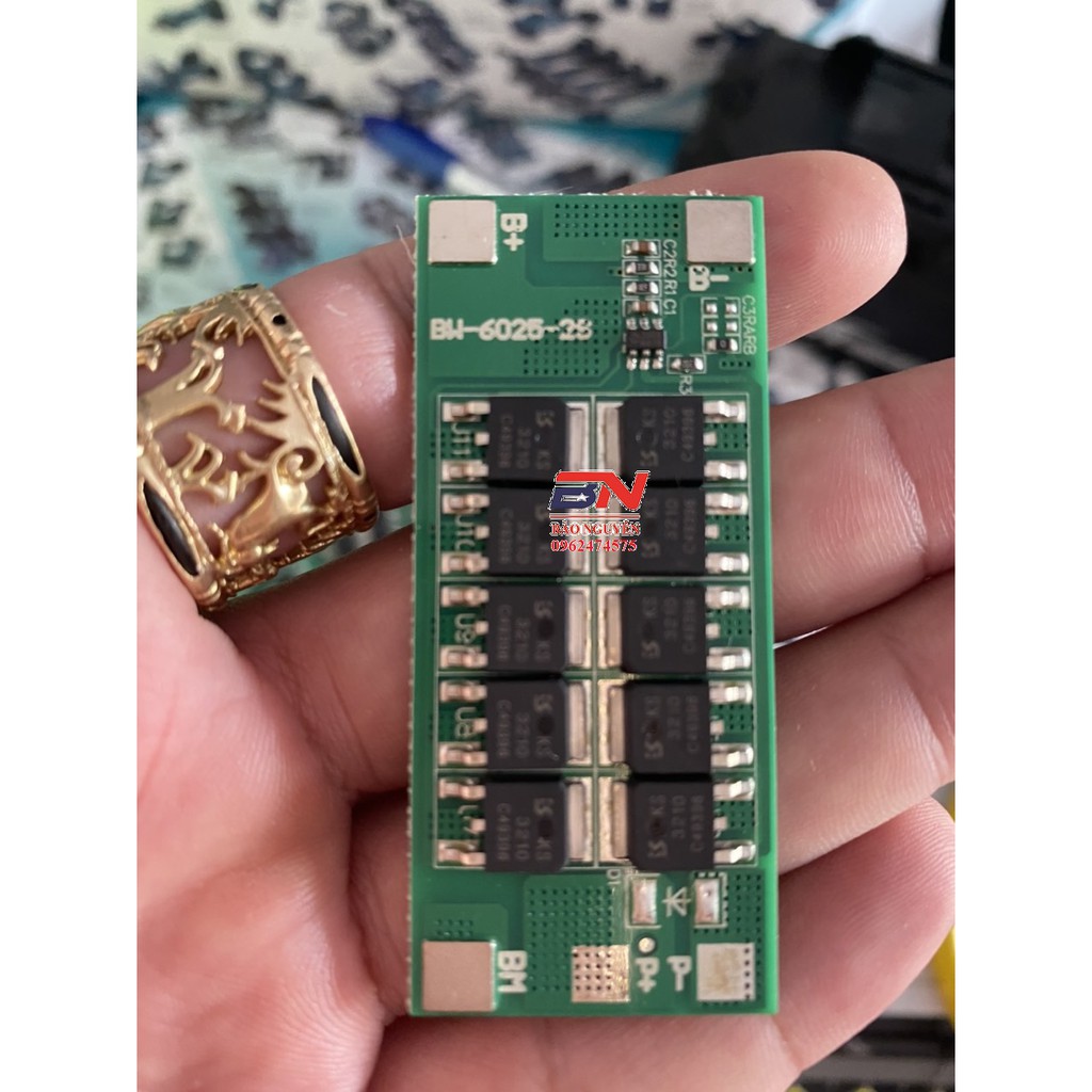 Mạch cân bằng bw 2s 25a sạc và bảo vệ pin li-ion 3.7v.