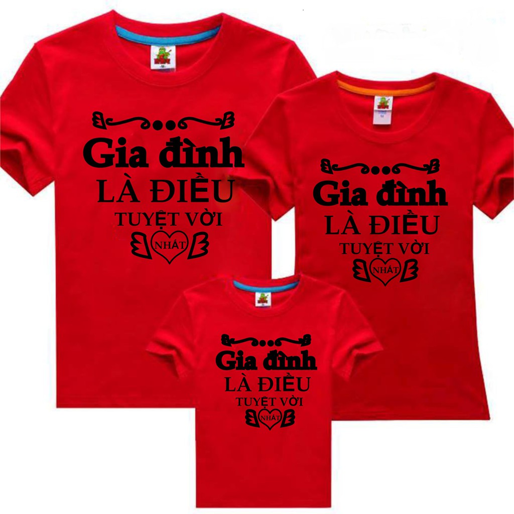 Áo thun gia đình là điều tuyệt vời nhất