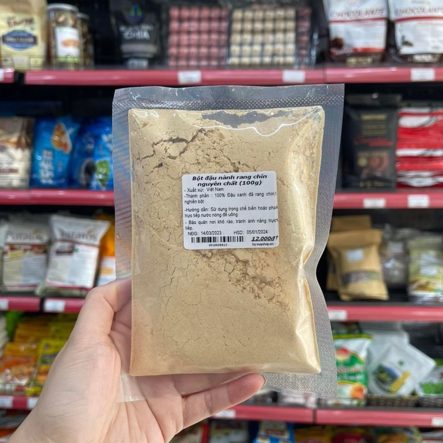 Bột đậu nành rang chín nguyên chất thơm ngon (100g)