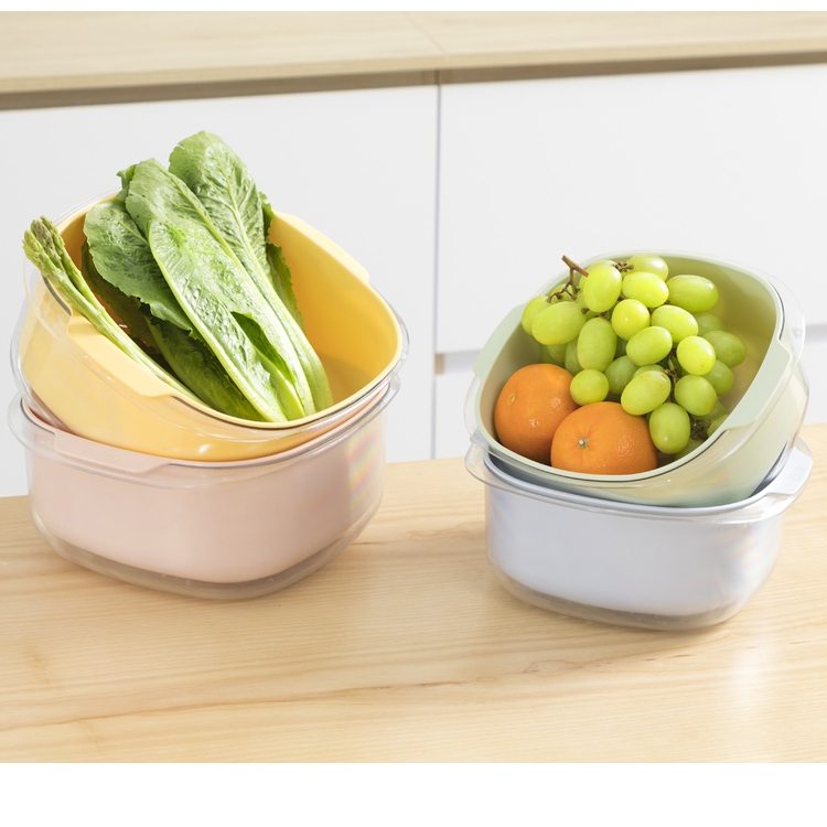 Bộ thau rổ vuông Yoko 23cm - 27cm - Chính hãng inochi, tiêu chuẩn nhật bản