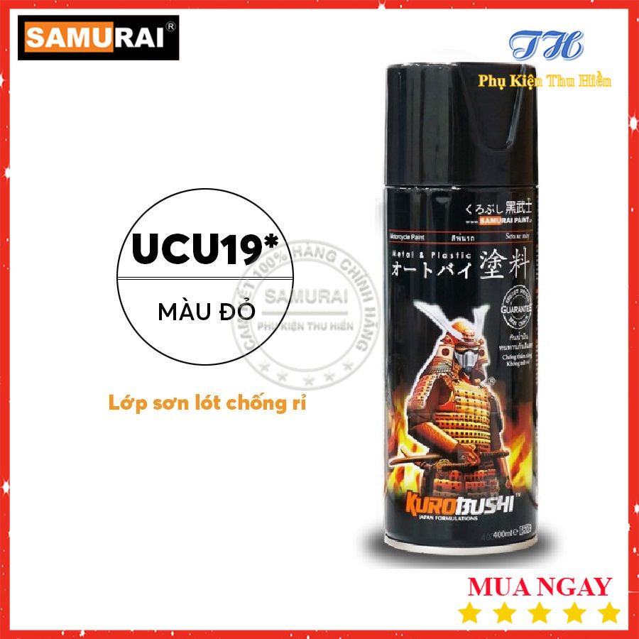 [HCM]Sơn Lót Chống Rỉ Sét Samurai - UCU19 ( Màu Đỏ)