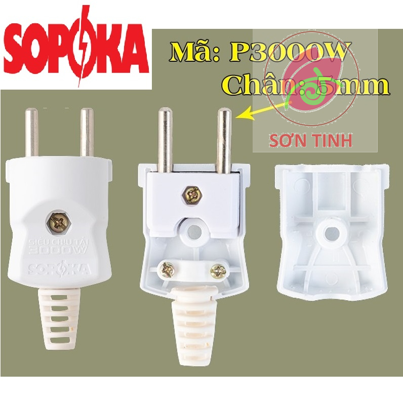 Phích cắm siêu chịu tải sopoka P3000W