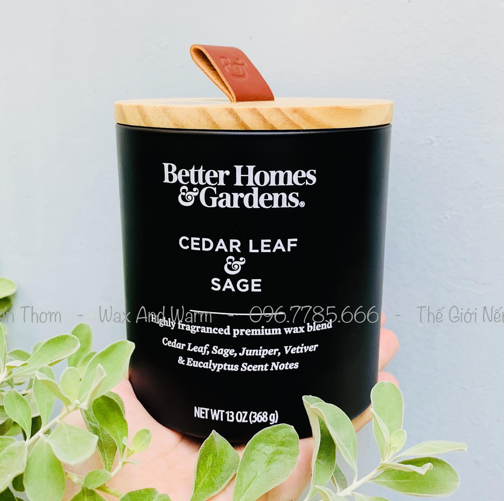 Nến thơm BETTER HOMES & GARDENS 368gr 13oz bấc gỗ 9 mùi