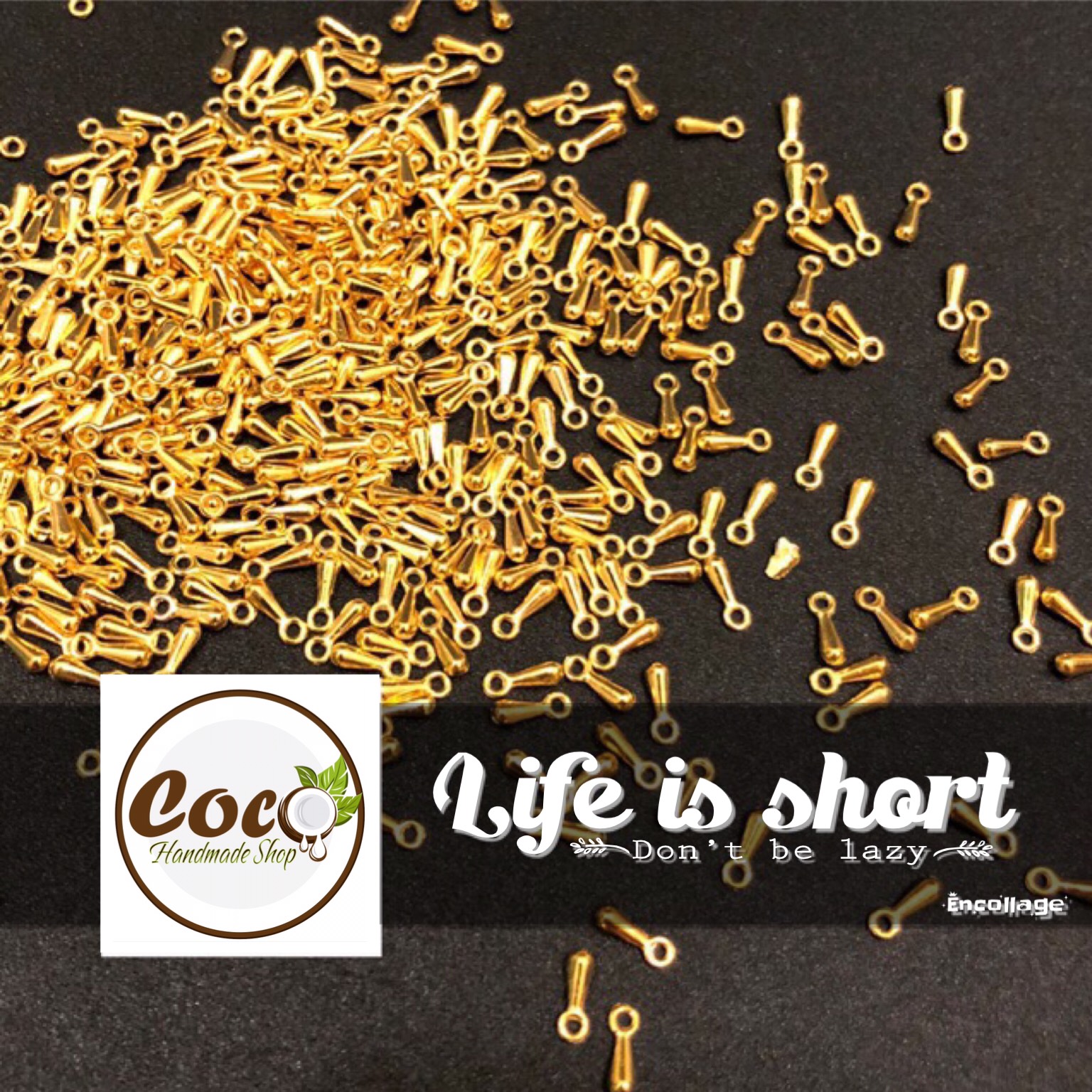 [HCM]Hạt Treo Hình Giọt Nước Làm Trang Sức Handmade