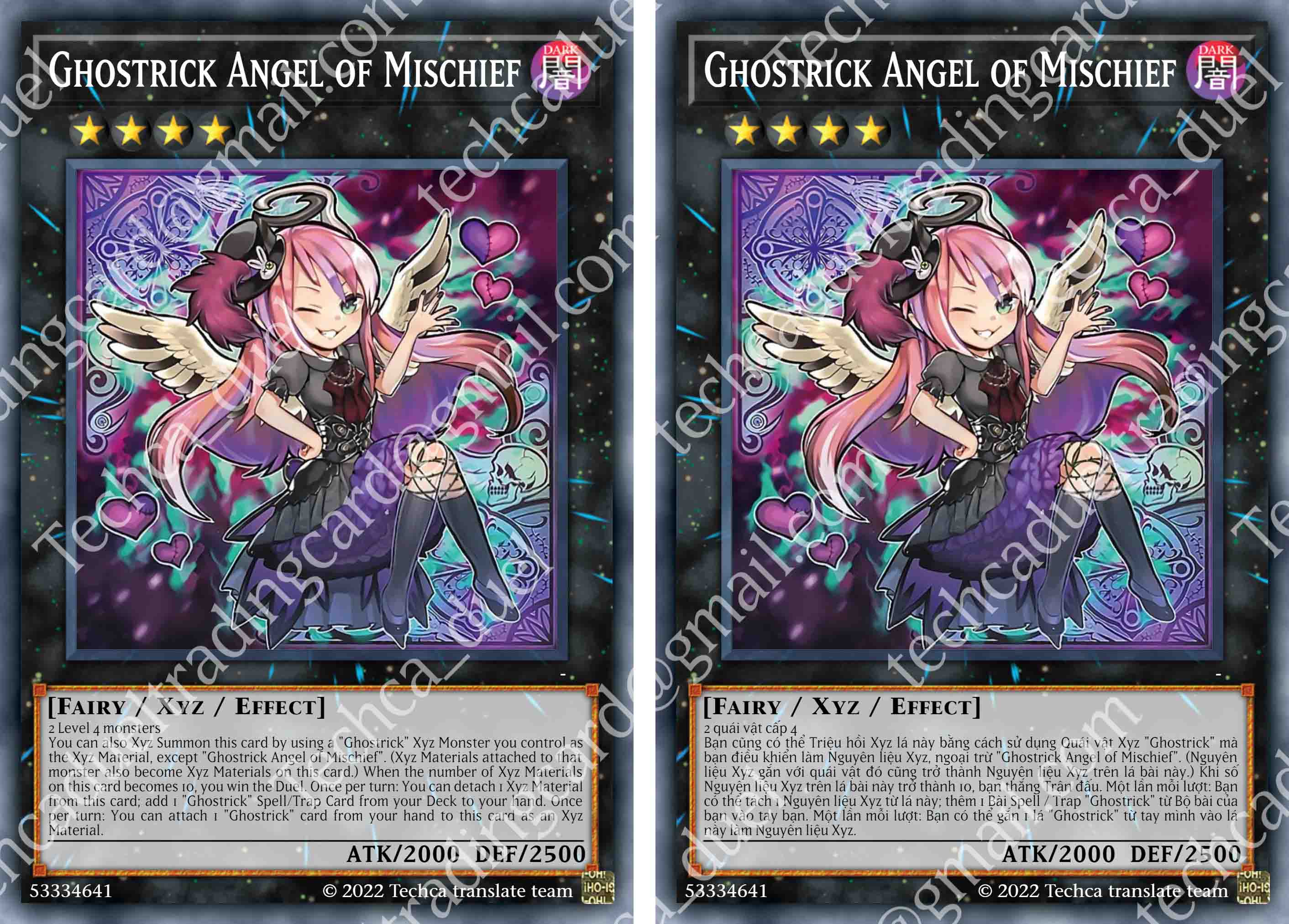 Bài In Tiếng Việt - Bộ bài Yugioh - Custom Deck - Ghostrick Deck