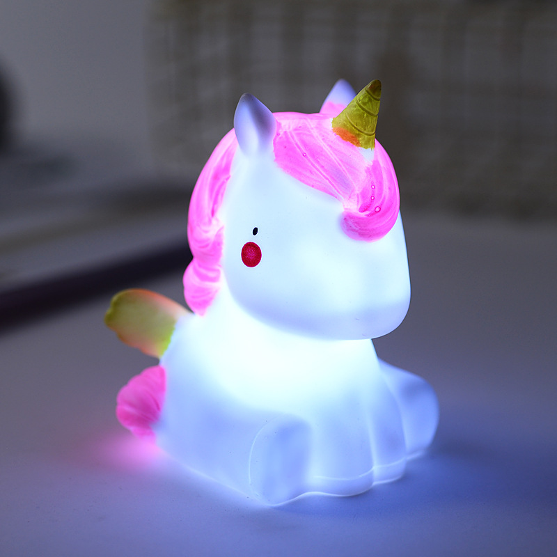 [HCM][ SIÊU XINH ] - ĐÈN NGỦ SILICON ĐỂ BÀN SIÊU CUTE DÙNG PIN
