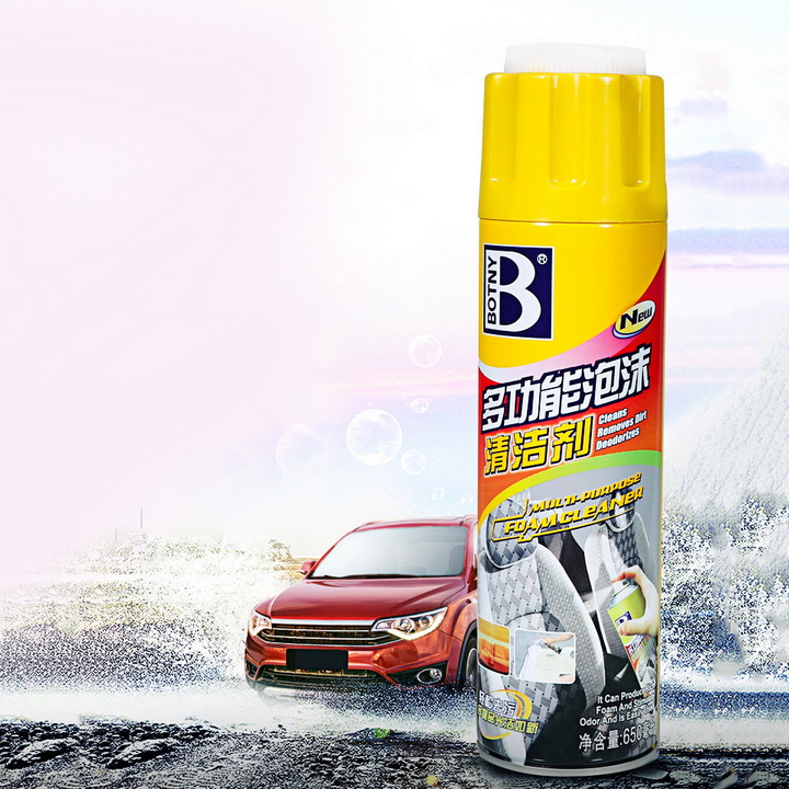 [HCM]Chai xịt vệ sinh nội thất xe hơi kèm đầu cọ