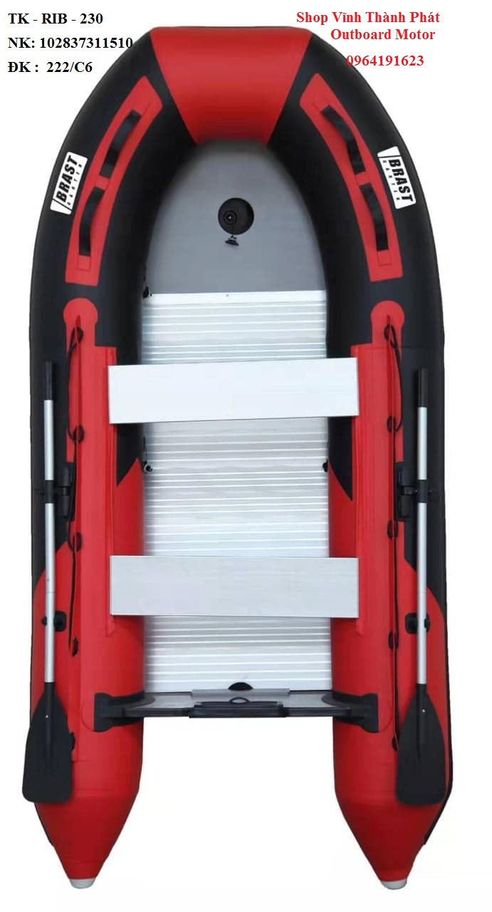 [HCM]Thuyền phao bơm hơi đaý cứng TK RIB 230