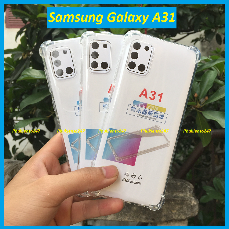 Ốp lưng Samsung Galaxy A31 2020 chống sốc full 4 góc bảo vệ điện thoại tuyệt đối ( loại dày )