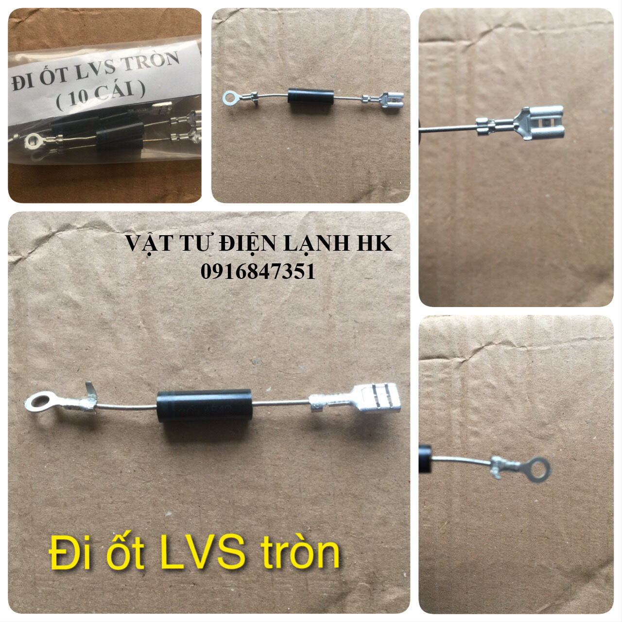 Đi ốt tiếp âm Lò vi sóng đơn tròn CL01-12 DIOT LVS. DIODE - đi ốt LVS. tròn