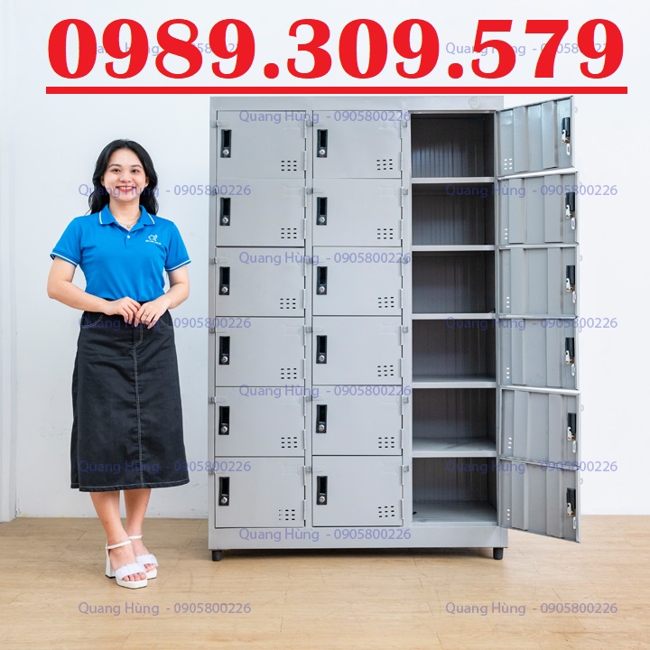 TỦ HỒ SƠ 18 CỬA - TỦ LOCKER 18 CỬA VĂN PHÒNG