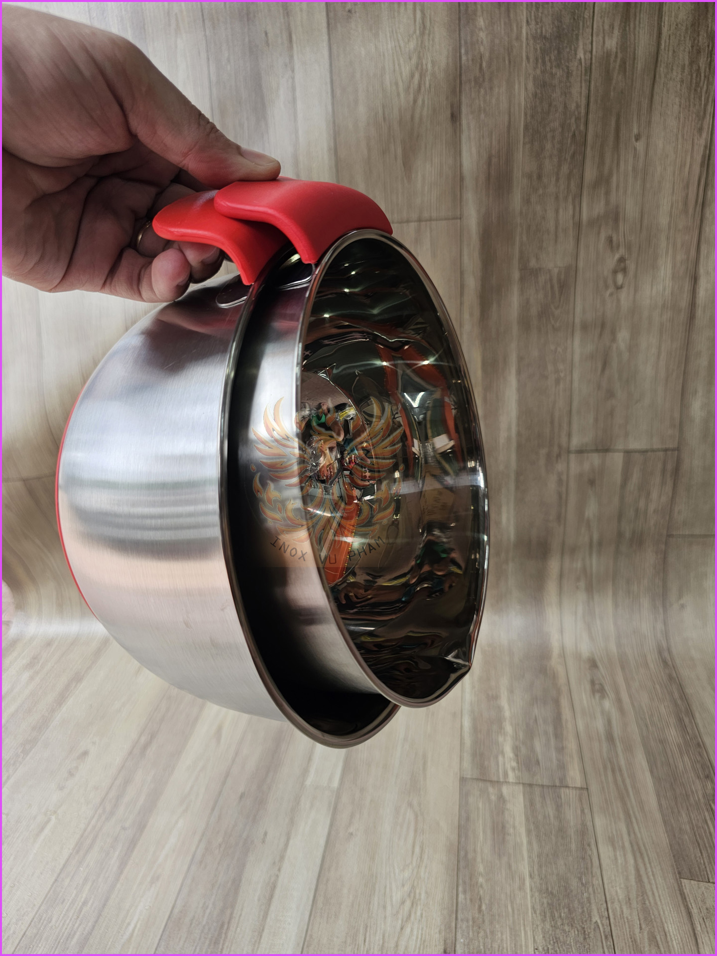 THỐ TRỘN BỘT,ĐÁNH TRỨNG INOX 304 CÓ ĐẾ CÓ QUAI ĐỦ SIZE (Ảnh thật shop tự chụp)