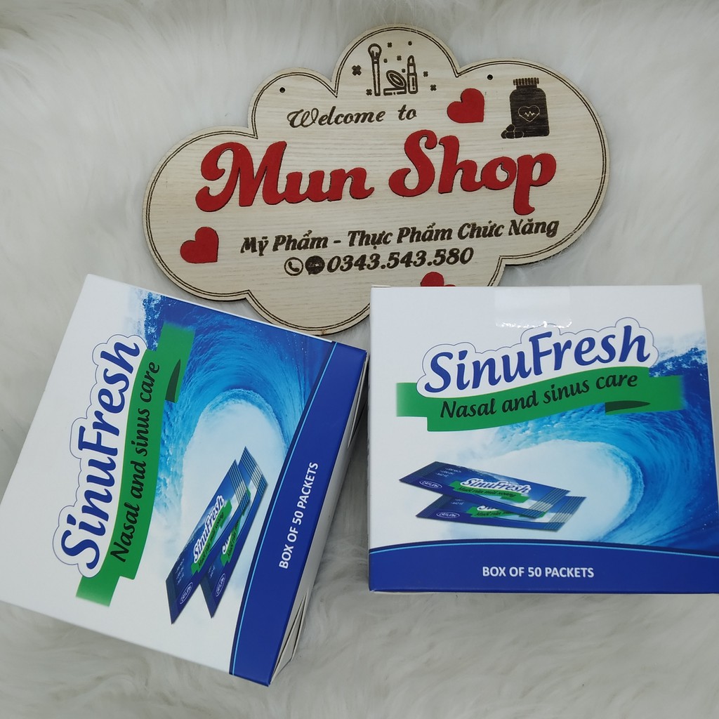 Sinufresh - Muối Rửa Mũi Xoang Hộp 50 Gói
