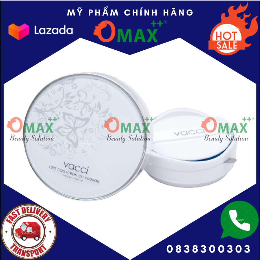 Phấn nước VACCI - dưỡng da cao cấp Vacci CC Cushion SPF50+ PA+++