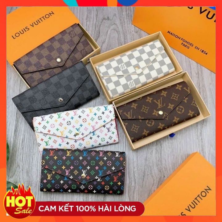 [ XẢ KHO ] Ví Nữ Cầm Tay Nút Bấm Fullbox, Size 19 Thời Trang Hàn Quốc Hotrend
