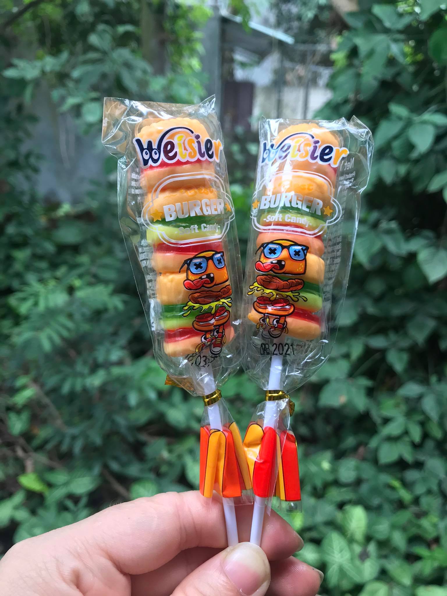KẸO DẺO HÌNH  HAMBURGER DỄ THƯƠNG SIÊU NGON