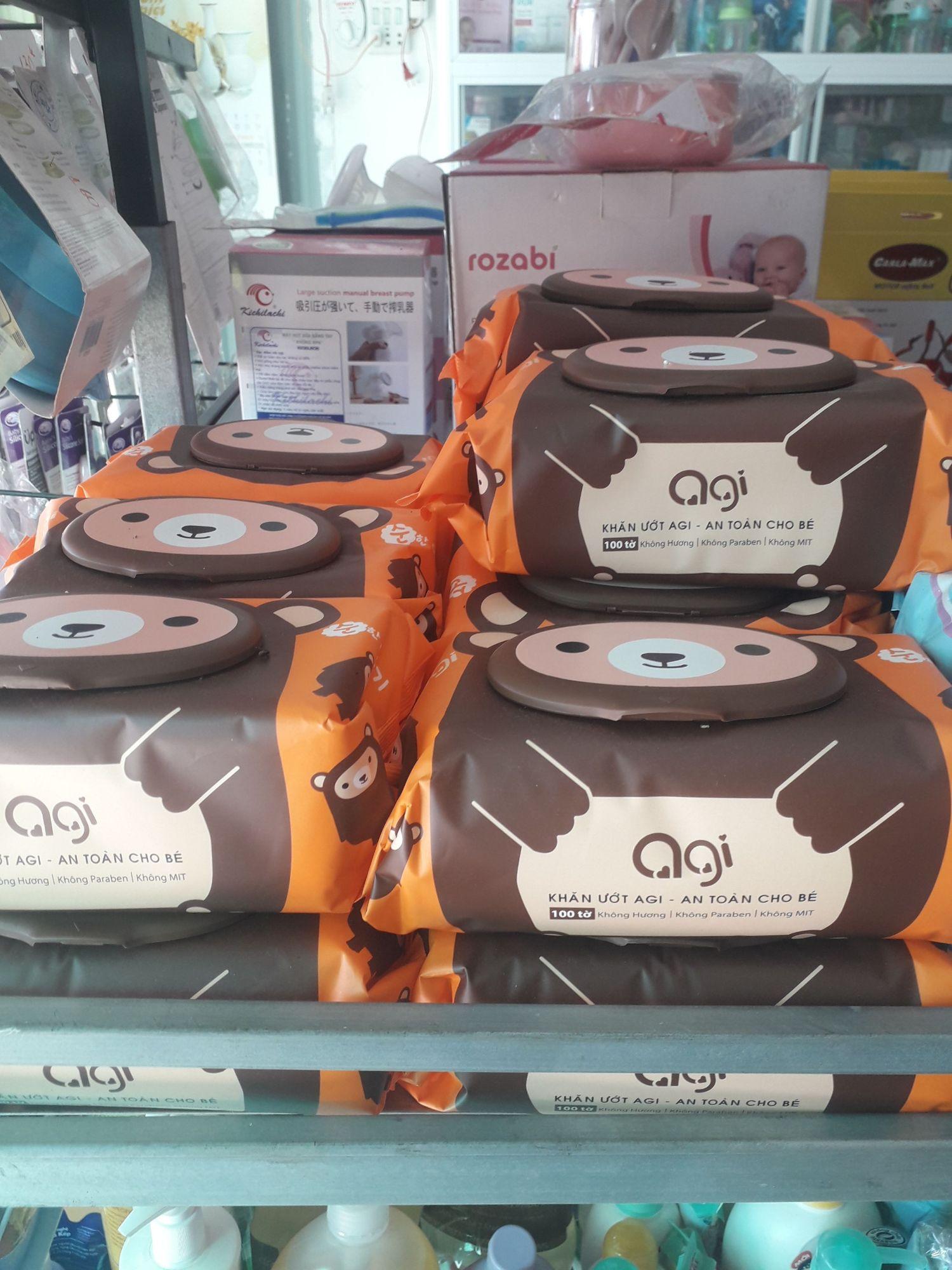 COMBO 10 KHĂN ƯỚT AGI 100 TỜ