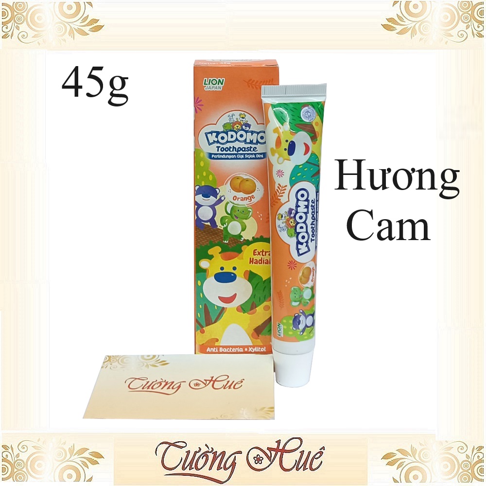 Kem đánh răng cho bé KODOMO 45g - hương cam