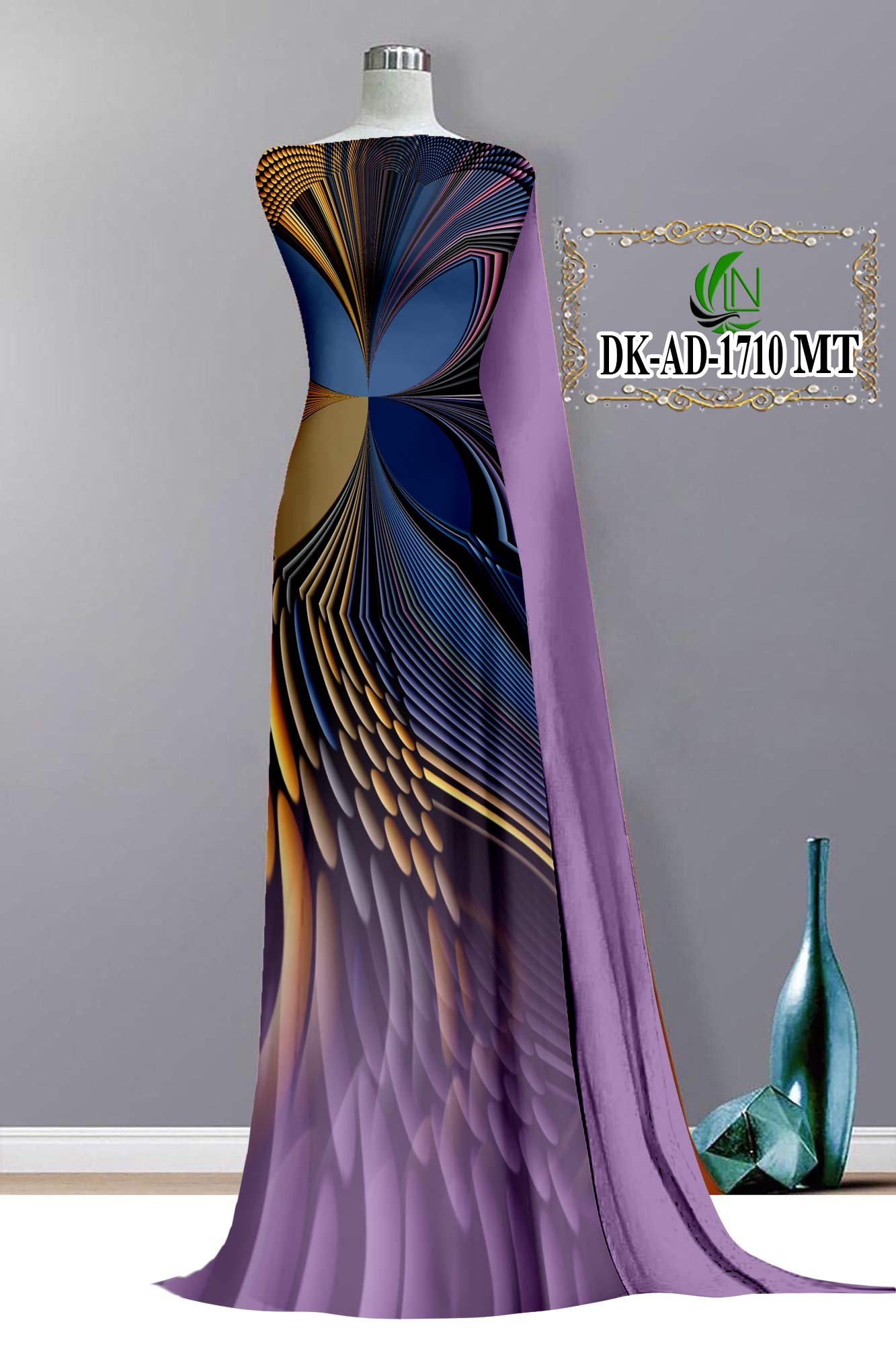 Vải Áo Dài 3D Bộ Họa Tiết 3D