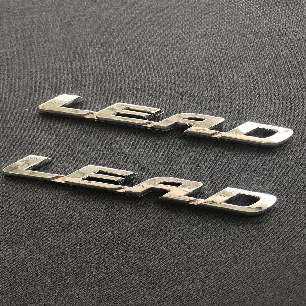 [Sale HoT] Bộ Tem Nổi - Logo Honda LEAD bằng nhựa si (màu Bạc) - HONDA LEAD