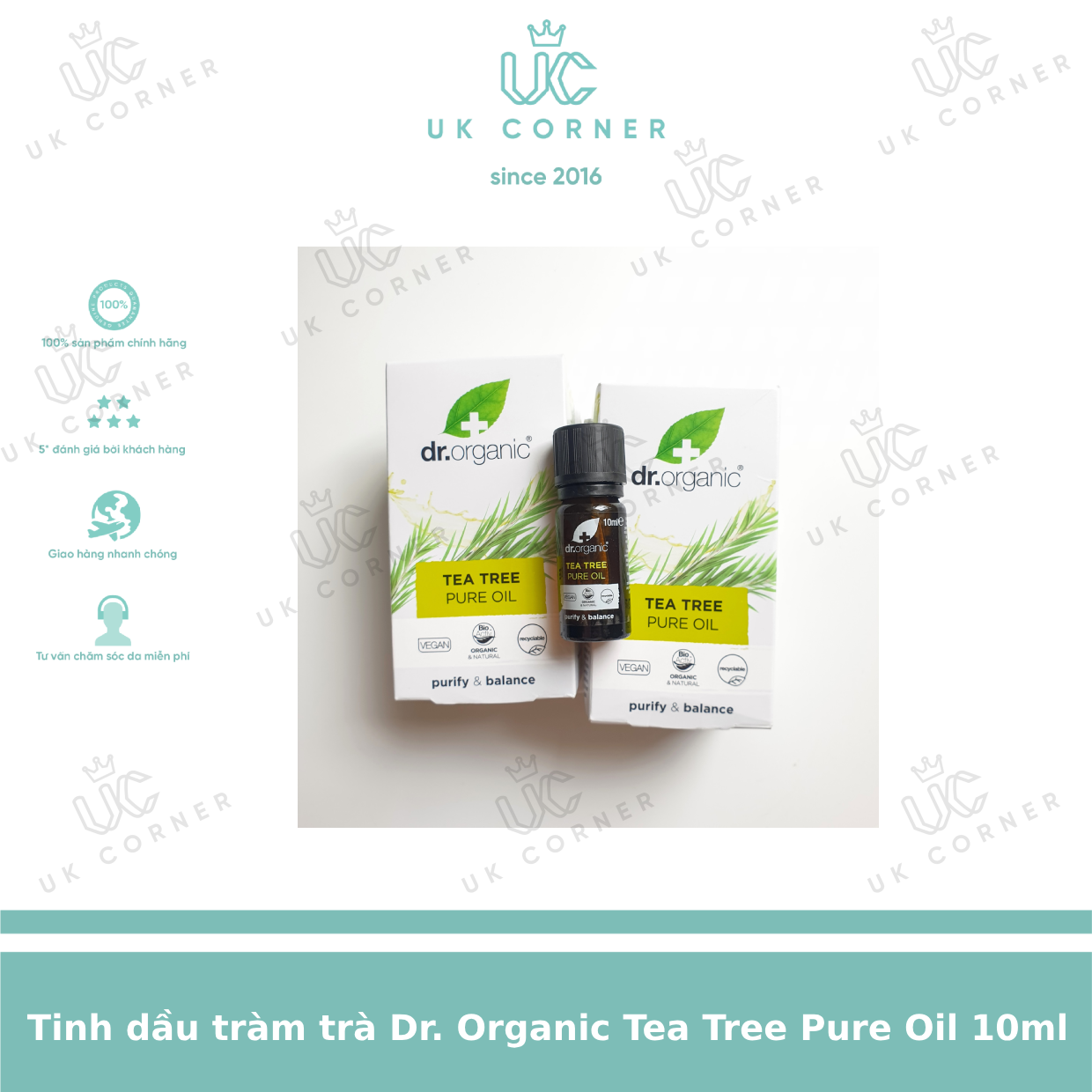 Tinh dầu Tràm trà Dr. Organic Tea Tree Oil 10ml