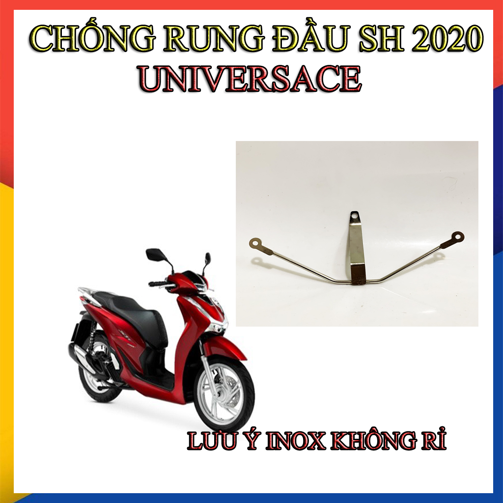 CHỐNG RUNG ĐẦU SH 2020 (INOX  TRẮNG)