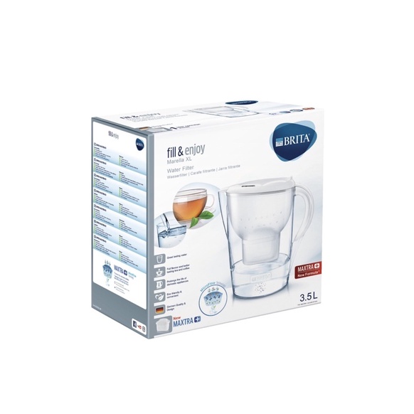 Bình lọc nước BRITA - 2.4L (có sẵn 2 lõi lọc Maxtra Plus) chính hãng Đức