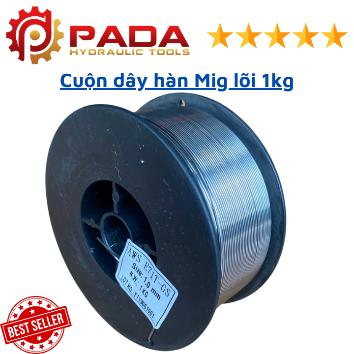 Cuộn dây hàn Mig lõi 1kg-Chuyên dụng cho máy hàn Mig mini dùng cuộn 1kg-Hàng chất lượng.