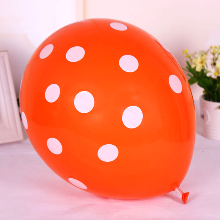 10 bong bóng chấm bi trang trí sinh nhật B002
