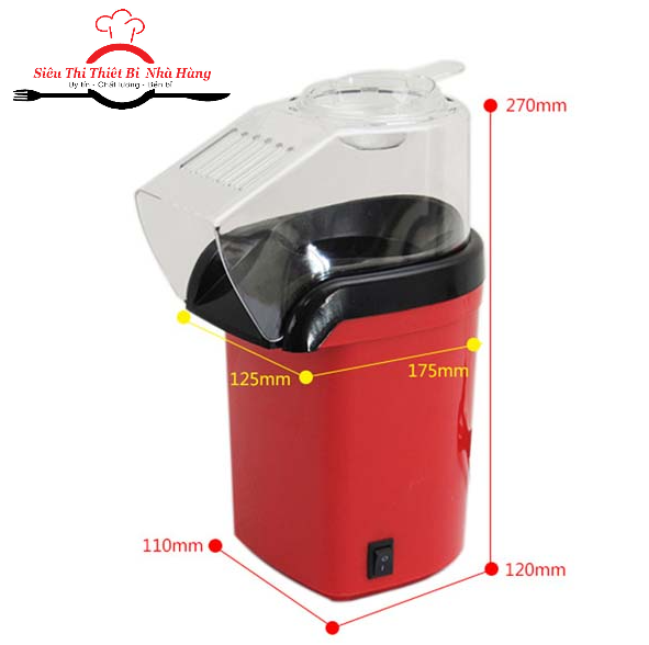 Máy nổ bỏng ngô mini tại nhà