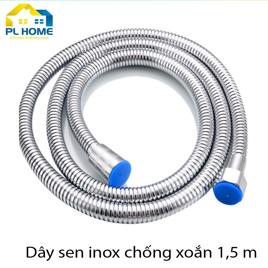 Dây Sen Tắm Inox Chống Xoắn Dài 1,5m Loại Tốt Dùng Linh Hoạt