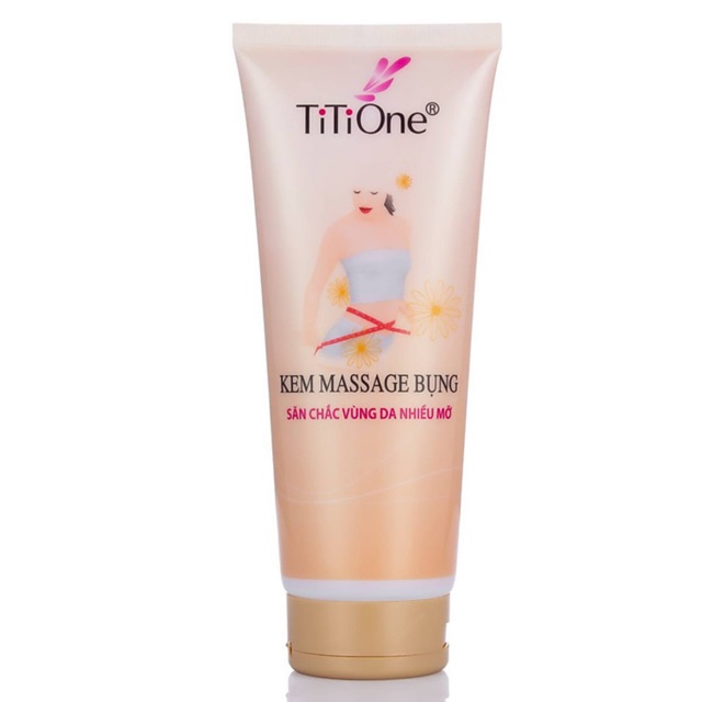 Kem tan mỡ Titione tuýp 350g - Kem massage bụng săn chắc da