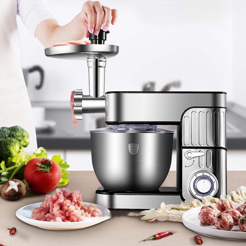 Máy trộn bột làm bánh đánh trứng đánh kem xay thịt xay trái cây cán sợi mì,sợi phở.... làm bếp toàn năng 9 trong 1, hàng chính hãng