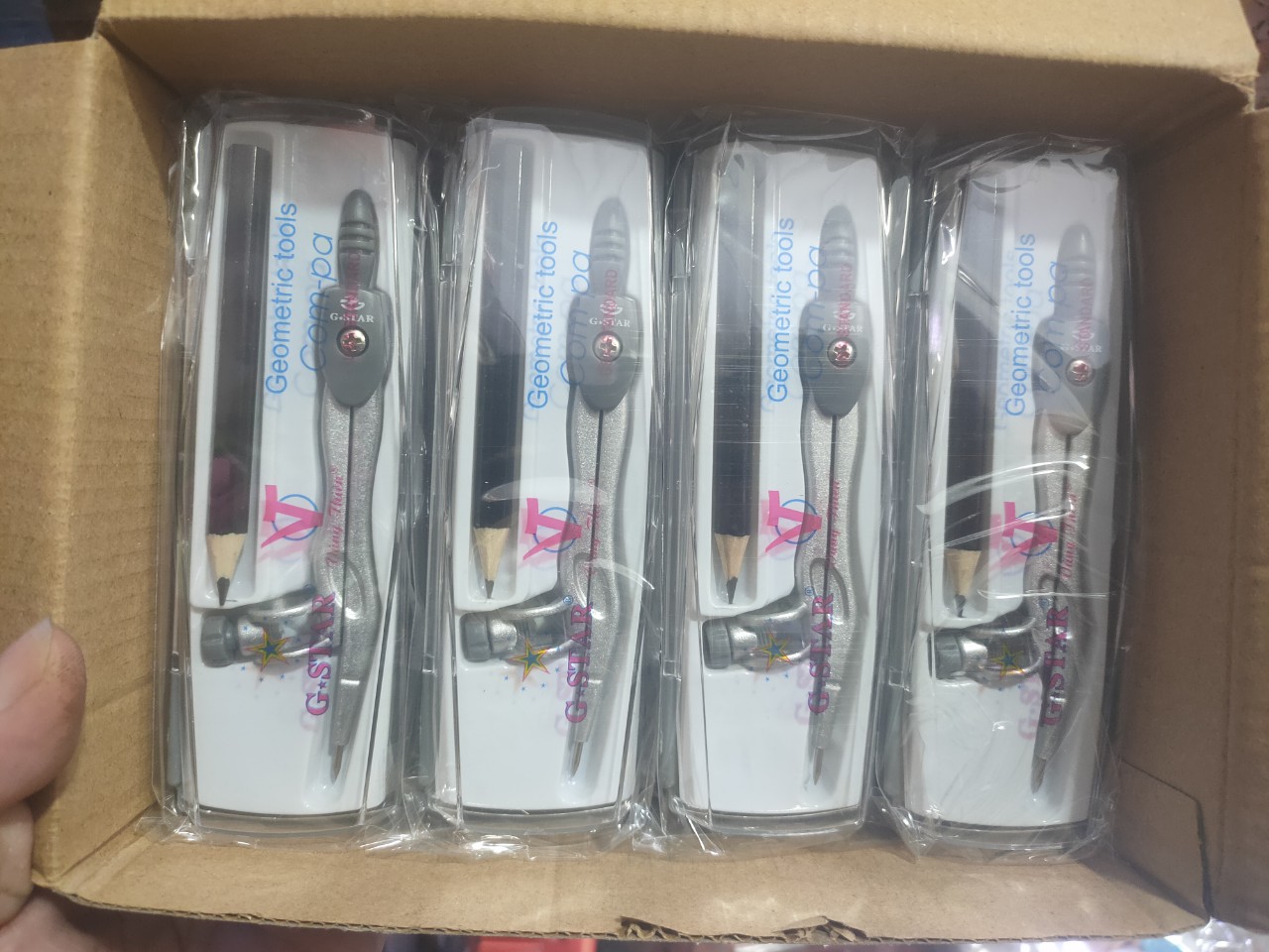 Compa chì gỗ gstar u-112 bạc