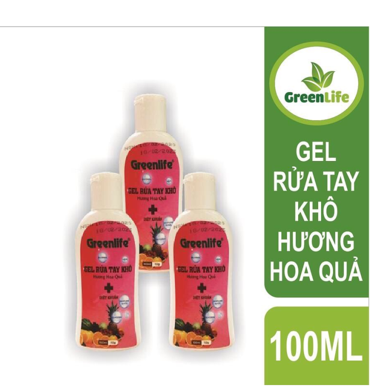 Nước rửa tay-gel rửa tay khô greenlife-chai rửa tay khô tiệt trùng hàng chuẩn-nước rửa tay chăm sóc sức khỏe cho mọi người trong mùa dịch bệnh chai 100ml/ 500ml cao cấp