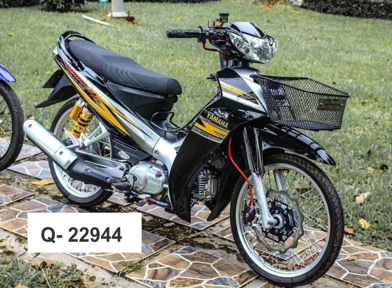 Tem rời Sirius ZX dán xe đen decal