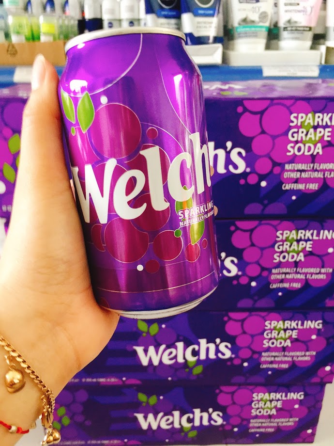 1 Lon Nước ngọt nho Welch Mỹ lon 355ml